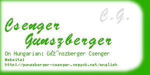 csenger gunszberger business card
